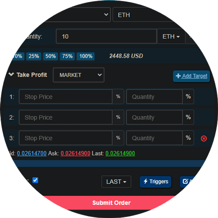Multiple Targets Buy and Sell orders