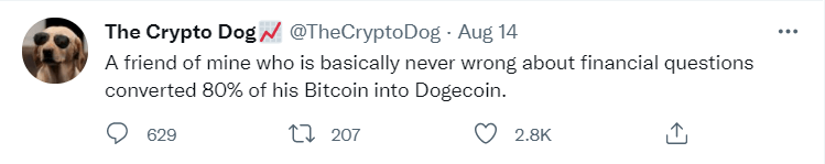 The Crypto Dog Tweet 2