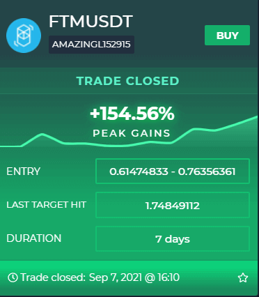 FTMUSDT top trade