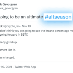 Altcoin Season tweet