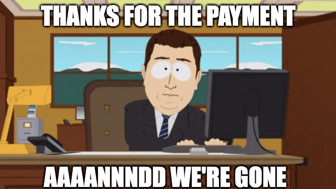 Thanks for the payment meme