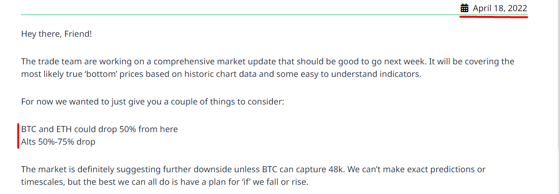 market update snippet