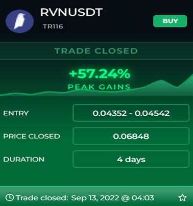 RVNUSDT - Closed trade